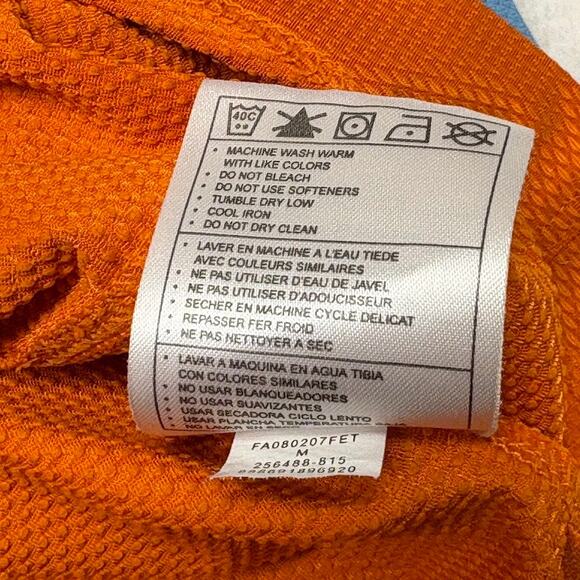 Nike Golf Nike Fit Dry Performance Polo (2) Size M  Embroidered Logo Orange Blue - Picture 13 of 14